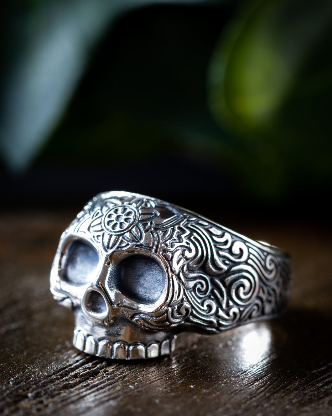 Sugar skull ring